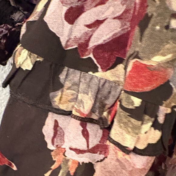 The Kooples Black Floral Long Sleeve Dress - Picture 4 of 12